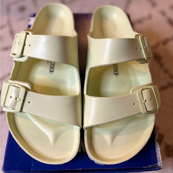 Birkenstock Other - NIB Birkenstock Arizona Eva in Faded Lime Size 43
